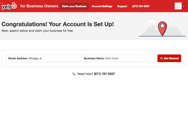 bissiness for yelp login