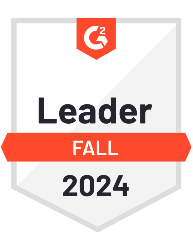 Leader award from G2 for ReviewTrackers