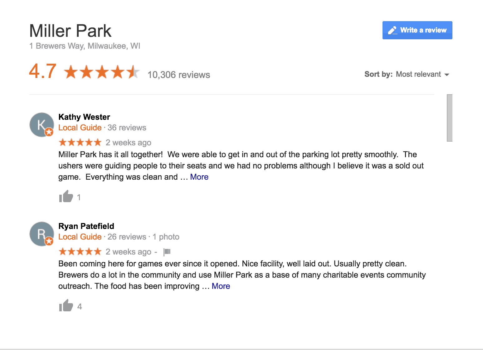 my google reviews on iphone