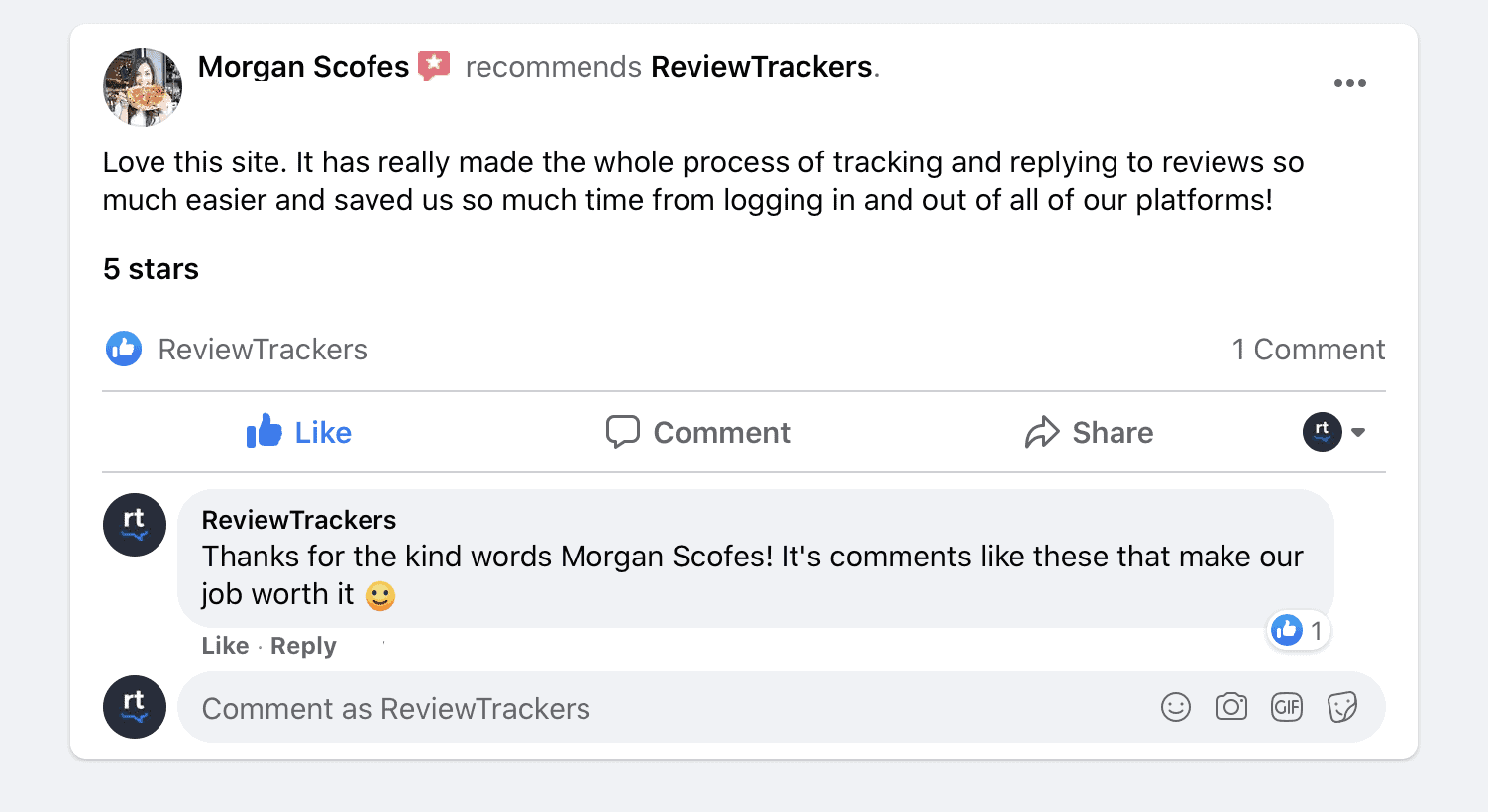facebook review video